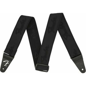 Fender WeighLess Strap Black/Black kép