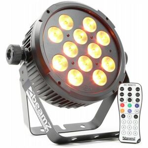 BeamZ LED FlatPAR BT300 reflektor 12x10W RGBAW-UV kép