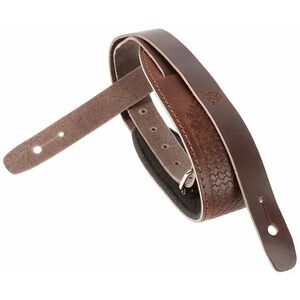 Flight S58 Brown Leather Ukulele Strap kép