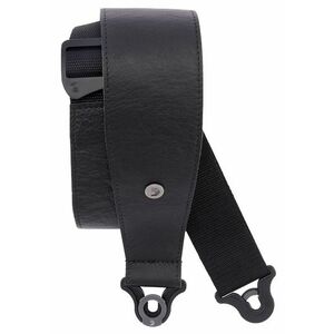 D'Addario Comfort Leather Auto Lock Guitar Strap Black kép