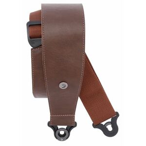 D'Addario Comfort Leather Auto Lock Guitar Strap Brown kép