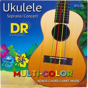 DR Strings UMCSC Multi-Color Soprano/Concert Strings kép