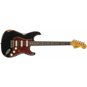 Fender Custom Shop 67 HSS Stratocaster Relic Aged Black (kicsomagolt) kép