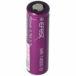 Efest IMR 14500 Li-Ion akku 3.7V, 650mAh - A készlet erejéig! kép