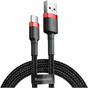 Baseus Cafule 3A USB-USB-C kábel 0, 5 m, piros-fekete kép