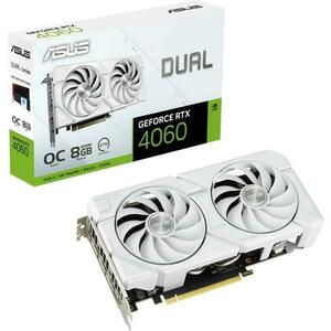 GeForce RTX 4060 Dual Evo White OC 8GB GDDR6 (DUAL-RTX4060-O8G-EVO-WHITE) kép