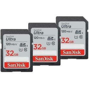 Ultra SDHC 32GB C10/UHS-I/U1 3Pack (SDSDUN4-032G-GN6IM) kép