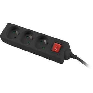 3 Plug 1, 5 m Switch (PS1-03E-0150-BK) kép