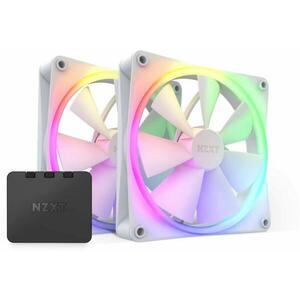 F140 RGB white 2-pack (NZXT-FAN-RF-R14DF-W1) kép