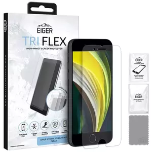 KIJELZŐVÉDŐ FÓLIA Eiger Tri Flex High Impact Film Screen Protector (1 Pack) for Apple iPhone SE (2020)/8/7 in Clear kép