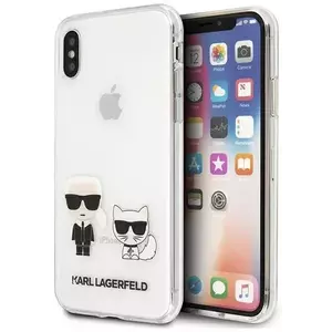 Tok Karl Lagerfeld KLHCPXCKTR iPhone X/Xs hardcase Transparent Karl & Choupette (KLHCPXCKTR) kép