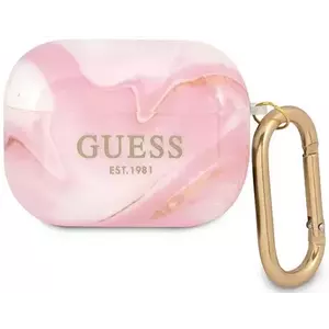 Guess GUAPUNMP AirPods Pro cover pink Marble Collection (GUAPUNMP) kép