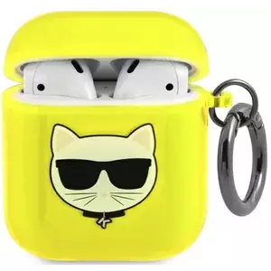 Karl Lagerfeld KLA2UCHFY AirPods cover yellow Choupette (KLA2UCHFY) kép