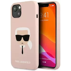 Tok Karl Lagerfeld KLHCP13SSLKHLP iPhone 13 mini 5, 4" light pink hardcase Silicone Karl`s Head (KLHCP13SSLKHLP) kép