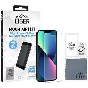 TEMPERED KIJELZŐVÉDŐ FÓLIA Eiger Mountain H.I.T. Screen Protector (2 Pack) for Apple iPhone 13/13 PRO kép