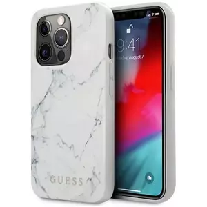 Tok Guess GUHCP13LPCUMAWH iPhone 13 Pro 6, 1" white hardcase Marble (GUHCP13LPCUMAWH) kép