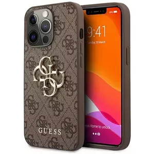 Tok Guess GUHCP13X4GMGBR iPhone 13 Pro Max 6, 7" brown hardcase 4G Big Metal Logo (GUHCP13X4GMGBR) kép