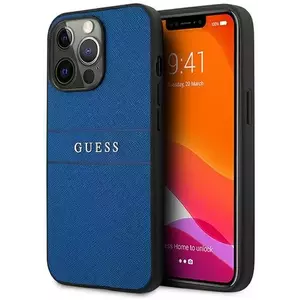 Tok Guess GUHCP13XPSASBBL iPhone 13 Pro Max 6, 7" blue Saffiano Strap (GUHCP13XPSASBBL) kép