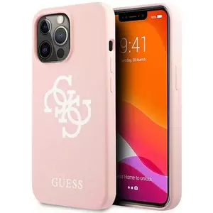 Tok Guess GUHCP13XLS4GWPI iPhone 13 Pro Max 6, 7" pink hard case Silicone 4G Logo (GUHCP13XLS4GWPI) kép