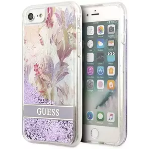 Tok Guess GUHCI8LFLSU iPhone SE 2022 / SE 2020 / 7 / 8 purple hardcase Flower Liquid Glitter (GUHCI8LFLSU) kép