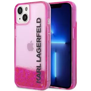 Tok Karl Lagerfeld KLHCP14SLCKVF iPhone 14 6, 1" pink hardcase Liquid Glitter Elong (KLHCP14SLCKVF) kép