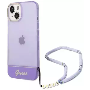 Tok Guess GUHCP14SHGCOHU iPhone 14 6, 1" purple hardcase Translucent Pearl Strap (GUHCP14SHGCOHU) kép