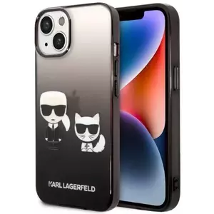 Tok Karl Lagerfeld KLHCP14STGKCK iPhone 14 6, 1" hardcase black Gradient Ikonik Karl & Choupette (KLHCP14STGKCK) kép