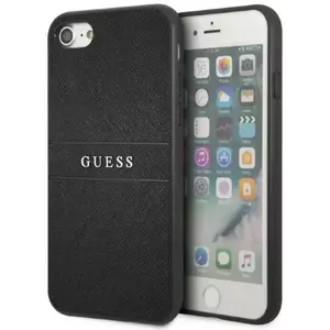 Tok Guess iPhone 7 / 8 / SE 2020 / SE 2022 black Saffiano Strap (GUHCI8PSASBBK) kép