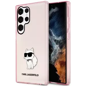 Tok Karl Lagerfeld Samsung Galaxy S23 Ultra pink hardcase Ikonik Choupette (KLHCS23LHNCHTCP) kép