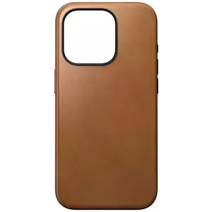 Tok Nomad Modern Leather Case, english tan - iPhone 15 Pro (NM01615385) kép