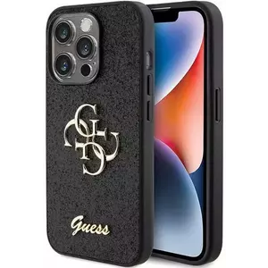 Tok Guess GUHCP15LHG4SGK iPhone 15 Pro 6.1" black hardcase Glitter Script Big 4G (GUHCP15LHG4SGK) kép