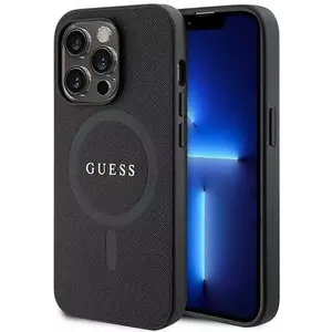 Tok Guess GUHMP15XPSAHMCK iPhone 15 Pro Max 6.7" black hardcase Saffiano MagSafe (GUHMP15XPSAHMCK) kép