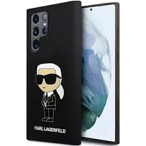 Tok Karl Lagerfeld KLHCS24LSNIKBCK S24 Ultra S928 hardcase black Silicone Ikonik (KLHCS24LSNIKBCK) kép