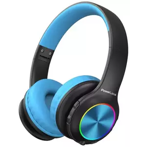 Fejhallgató PowerLocus Wireless Headphones for kids PLED (black&blue) kép