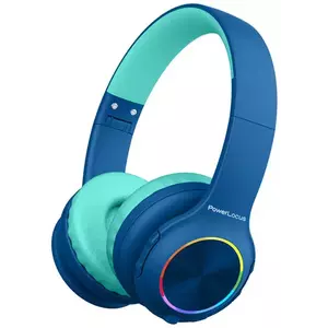 Fejhallgató PowerLocus Wireless Headphones for kids PLED (navy&blue) kép