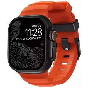 Óraszíj Nomad Rocky Point Band, black/magma - Apple Watch 49/45/44/42mm (NM014865858) kép