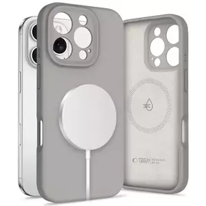 Tok TECH-PROTECT LIQUID SILICONE MAGSAFE IPHONE 16 PRO STONE GREY (5906302322541) kép