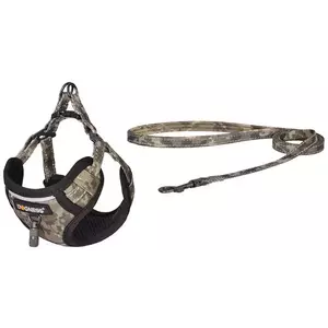 Póráz Dogness walking set leash 1, 5m+harness for dog (moro) kép