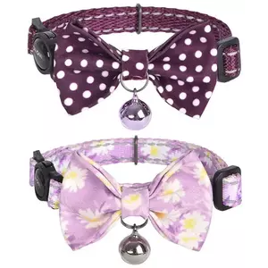 Egy gallér Dogness Collar set for cats 2 pcs (Calamus Purple/Polka Dot Purple) kép