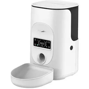 Dogness Smart Food Dispenser with Plastic Bowl (White) kép