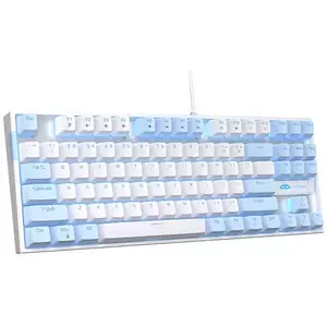 Billentyűzet MageGee MK-STAR wired keyboard (blue and white) kép