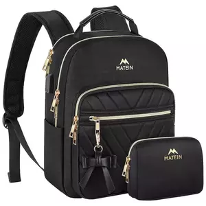 Matein Women's 10.5'' travel backpack with makeup bag 1342 Black kép