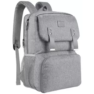 Laptop Backpack / Lunch Bag 15.6'' Matein 1161 USB Grey kép