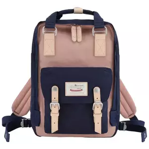 Himawari 188L 14'' laptop backpack (navy blue and pink) kép