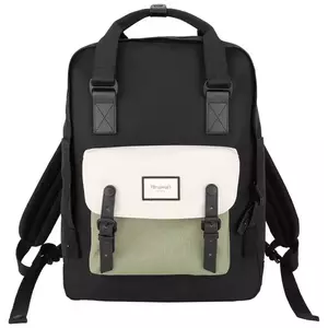 Himawari 1010 15.6'' laptop backpack (black-green) kép