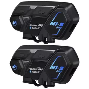 Intercom Fodsports M1-S Pro motorcycle intercom two-pack (black) kép