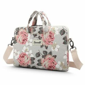 Canvaslife Briefcase laptop táska 13-14'', white rose (CAN11170) kép