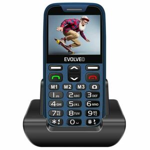 Evolveo EasyPhone XR, mobiltelefon időseknek, töltőállvánnyal, kék kép