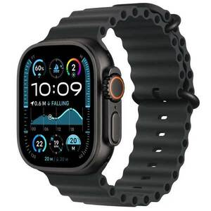 Apple Watch Ultra 2 GPS + Cellular 49mm Black Titanium Case with Black Ocean Band kép