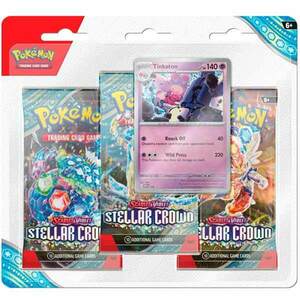 Kártyajáték Pokémon TCG: Scarlet & Violet Stellar Crown 3 Blister Tinkaton (Pokémon) kép